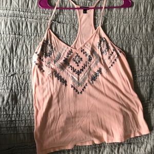 Express sequin top